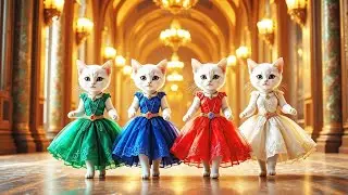 Tiny Cats, Massive Dance Energy 🐱⚡ | Full Dance Performance..