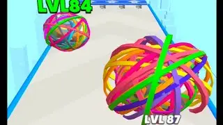 Rubber ball Runner -all levels gameplay