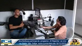 Ana Barbosa proprietária da Loja Andaia participa do Programa JC Repórter ao vivo na Rádio São Felip
