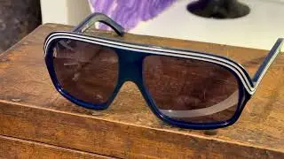 Polaroid 8680 Ultra Rare Blue Vintage 80s Sunglasses France Retro Eyewear for Collectors Fashion