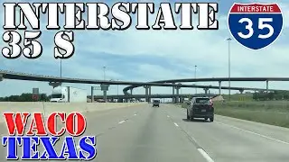 I-35 South - Waco to Temple - Texas - 4K Highway Drive