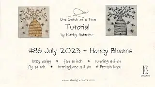 86 HONEY BLOOMS  PDF HAND EMBROIDERY PATTERN