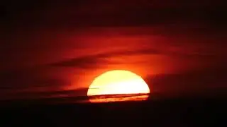 Puesta de sol en Cantabria en tiempo real