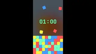 1 Minute Timer ⏳ ASMR Falling Bricks Countdown #228