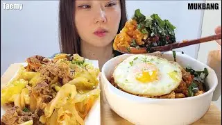 오늘 메뉴는 김치 볶음밥! feat불고기 (눈충혈주의) 🥄 KIMCHI FRIED RICE feat BULGOGI #mukbang