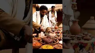 Ethiopian Big Piece of Camel Roast 🇪🇹 | Traditional Injera & Coffee Ceremony Feast