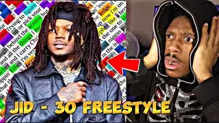 SO MANY BARZS!!! JID - 30 (Freestyle) [Official Visualizer] (REACTION!!!) 🔥🔥🔥