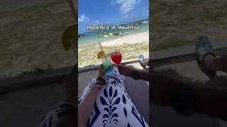 Mocktails in Mauritius 🇲🇺 🏝️🍷🍸#mocktails #beachdrinks #holidaydrinks #miyalsworld #viralvideo