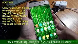 How to root Samsung Galaxy J5 2017 SM-J530F Android 7.0 Nougat