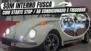 SOM INTERNO FUSCA - APARELHO PIONEER C10BR - 2 VIAS SELENIUM - AMPLIFICADOR FALCON 5 CANAIS