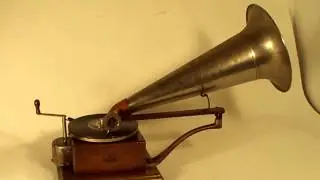 114 year old Berliner Gramophone playing record