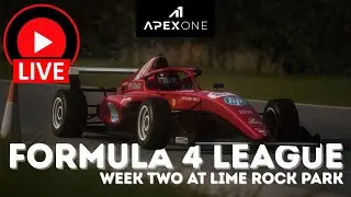LIVE | F4 League &ndash; Week 2 at Lime Rock Park (Chicanes) | Apex One NJ 🏁