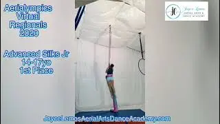 Aerialympics Virtual Regionals 2020 - Advanced Aerial Silks Jr 14-17yo - 1st Place.