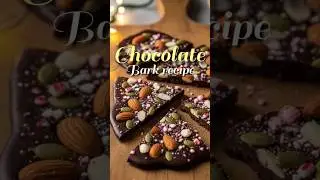 Chocolate bark recipe || protein bar recipe  || Chocolate recipes #creativecontentcreator #shorts