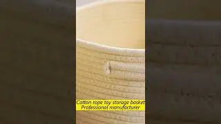 Cotton Rope Storage Basket for Toy Organization | China Supplier Hebei AAA-Long TEchnology Co.,Ltd