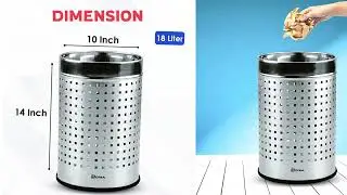 MOFNA Square Perforated Dustbin #Dustbin #Manufacture #trashbin