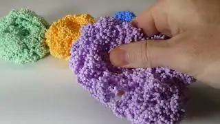 MUST WATCH ASMR different colors playfoam. Amazing relaxing calming sounds [squishy, sticky video 8]