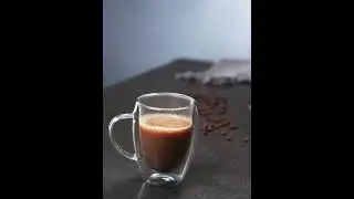 15 Oz Double Walled Glass Coffee Mugs with Handle