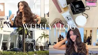 a few days in my life | hair appointment & tutorial, morning routine, & more!