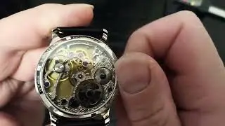 ESCAPEMENT TIME  REGULATOR STYLE HEAT-BLUED HANDS SAPPHIRE CRYSTAL 5BAR MECHANICAL WATCH UNBOXING