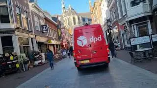 Sinterklaas draaiorgel in centrum Alkmaar