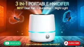 3 In 1 Portable Humidifier Fan Mini Air Conditioners USB #subscribe #officeaccessories #homegadgets