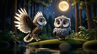 Three Curious Owls Fly at Night | Fun Nursery Rhyme for Kids | Baby Songs and Preschool Learning