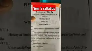 Sem 5 Syllabus। Core 11 ।BBMKU university।।Dhanbad।।#status #youtube #bbmku #study 🤍🤍🤍