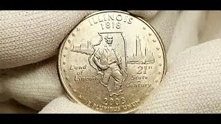 🇺🇸 1818 - 2003 LAND OF LINCOLN 21ST STATE CENTURY