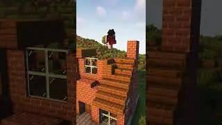 Best Brick House in Minecraft🏡 #shorts #minecraftbuilding