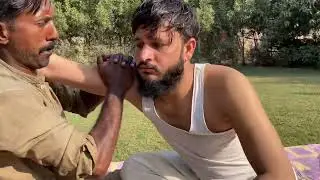 ASMR PAIN KILLER BABA ANKLE CRACKING FOOT MASSAGE WITH SMOKED OIL THERAPY ASMR BANGALi Baba
