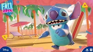 Fall Guys X Stitch Item Shop & I BEAT STITCH for a Fall Guys 4th Anniversary Crown Victory