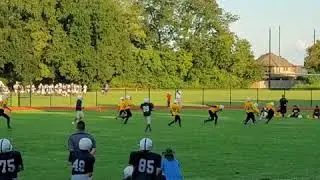 Mr. Nu Nu 7th grader with a 20 yard reception for a touchdown.