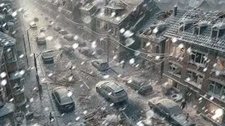 LIVE🔴 10,000 lightning strikes and ice from the sky in Spain! Hail damage!