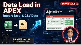 Oracle APEX Data Load Definition | Import Excel & CSV Data