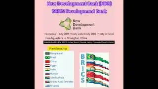 New Development Bank (NDB) BRICKS Development Bank #bricks #ndb #upsc #upscpreparation #ssc #tspsc