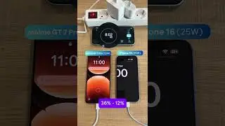 TEST DE CARGA | realme GT 7 Pro vs iPhone 16 | #charge #battery #charging #tech #geek