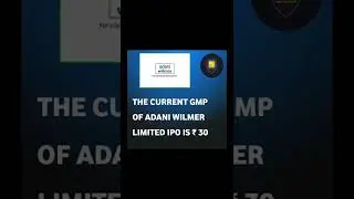Adani Wilmar IPO Current GMP || Adani Wilmer IPO Profit #adaniwilmaripo #adaniipo #adaniwilmar