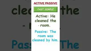 Active vs Passive voice || Tenses || present/past/future l #english#activepassivevoice#dearsir#learn