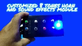 Customized DIY 8 tones horn and Sound effects module