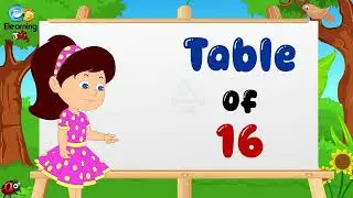 Table Of 16 | Learn Multiplication Table | Table For Kids | Kids Table | E-Learning Studio