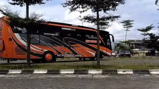 Klakson bus,ATJ keren.dan sliringan dengan 3 bus  ATJ new setra jetbus hd 2+ dari goa pindul
