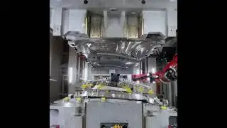 stamping of  tesla model y body parts