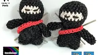 Loomigurumi Ninja Tiny Tot Figure - hook only - amigurumi with Rainbow Loom Bands