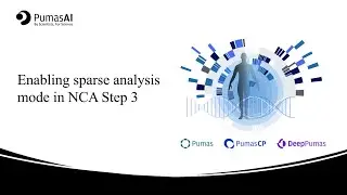 Enabling sparse analysis mode in NCA Step 3 | One-min tips for PumasCP