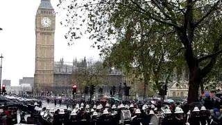 London, Remembrance Day parade 14 Nov 2010, 12:20pm