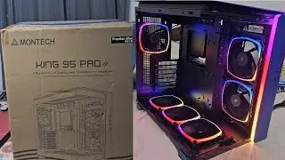 Gabinete Montech King 95 Pro prussian blue - Tirando da caixa