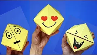 DIY toys for kids : emoji face changer | Easy origami games
