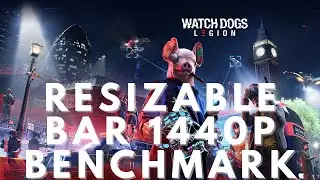 Watch Dogs Legion Resizable Bar Benchmark 1440P on RTX 3090
