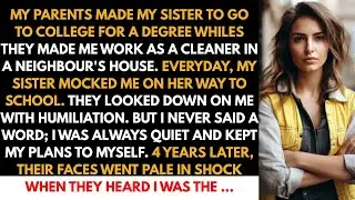 My Parents Made My Sister To Go To College For A Degree Whiles They Made Me Work As A Cleaner. But i